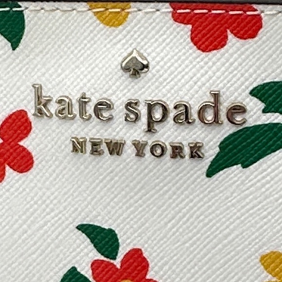 NWOT Kate Spade White Floral Clutch - Picture 2 of 7